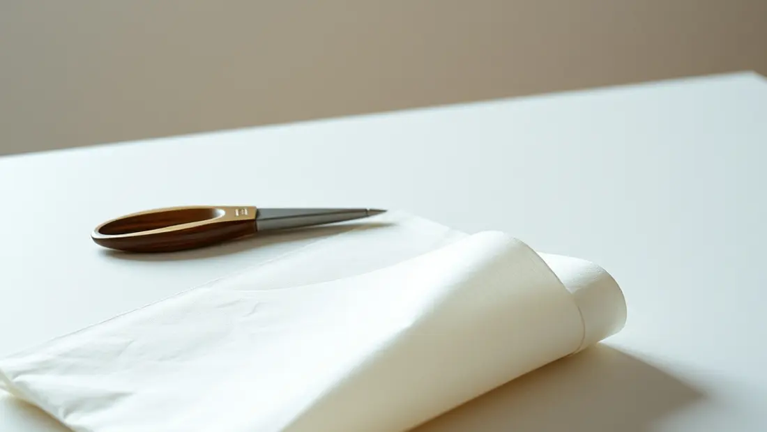 Joint filasse posé sur une surface lisse.
