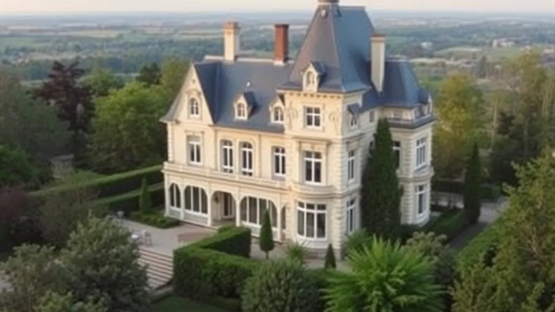 La maison de Robert Tatin vue du ciel