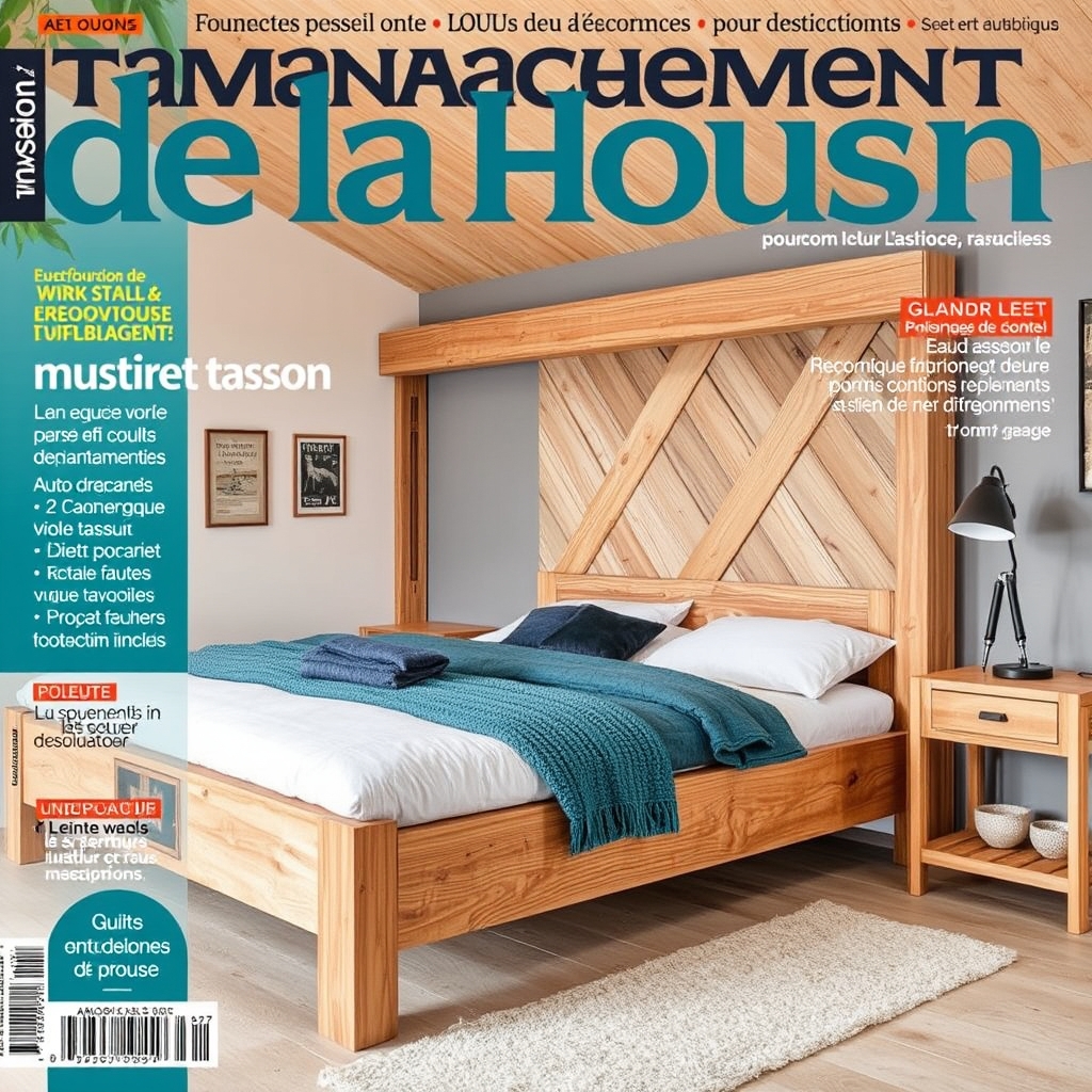 Tête de lit tasseau bois verticaux : 12 idées